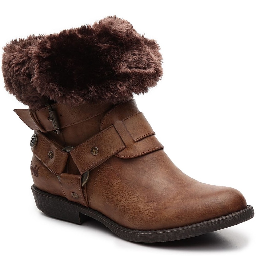 NWOT Blowfish Women's Afia Fur Cuff Booties
